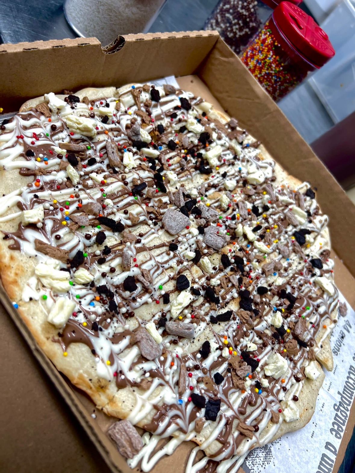 פיצה שוקולד